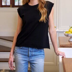 Frank & Eileen Aiden Vintage Muscle Tee Tank black Sz Large NWOT